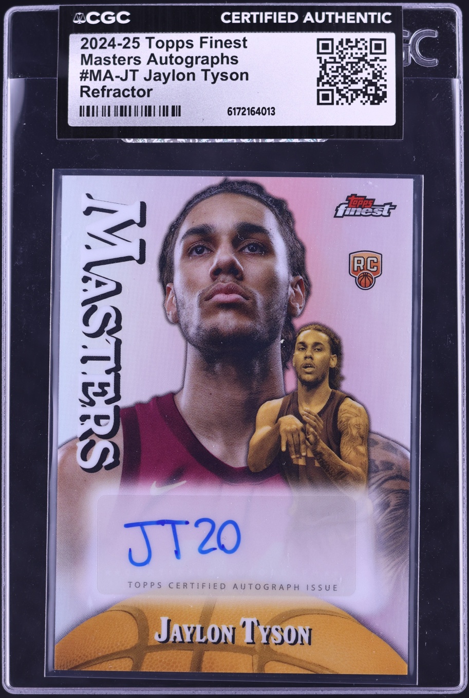 2024 Finest Masters Refractor Jaylon Tyson ROOKIE AUTO #MA-JT CGC AUTH