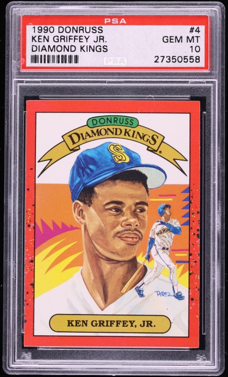 1990 Donruss Diamond Kings Ken Griffey Jr. #4 PSA 10 GEM MINT