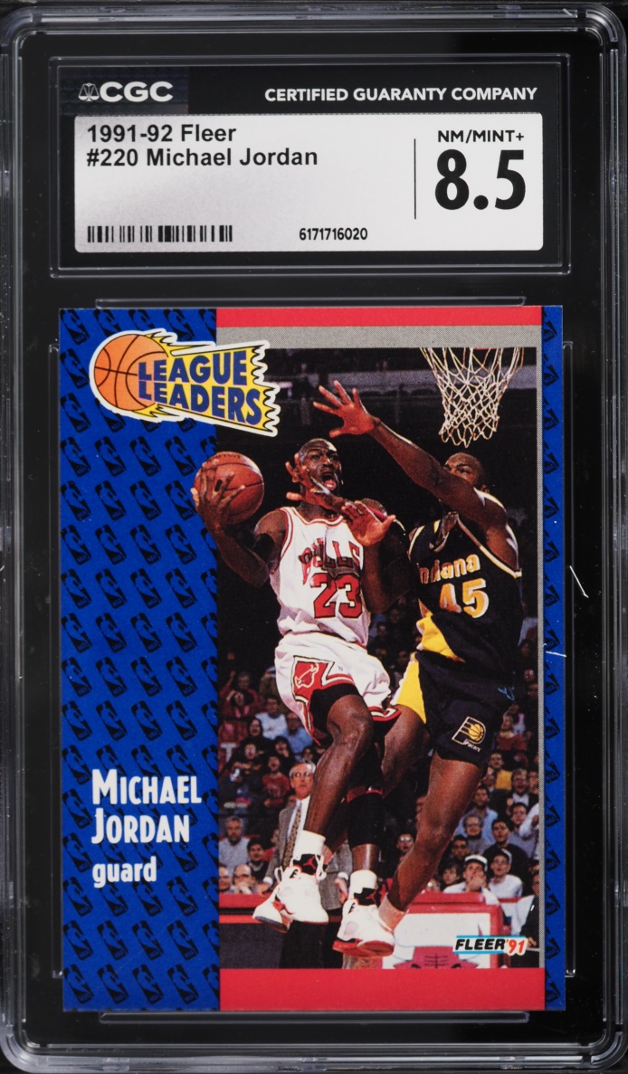 1991 Fleer Basketball Michael Jordan #220 CGC 8.5 NM-MT+