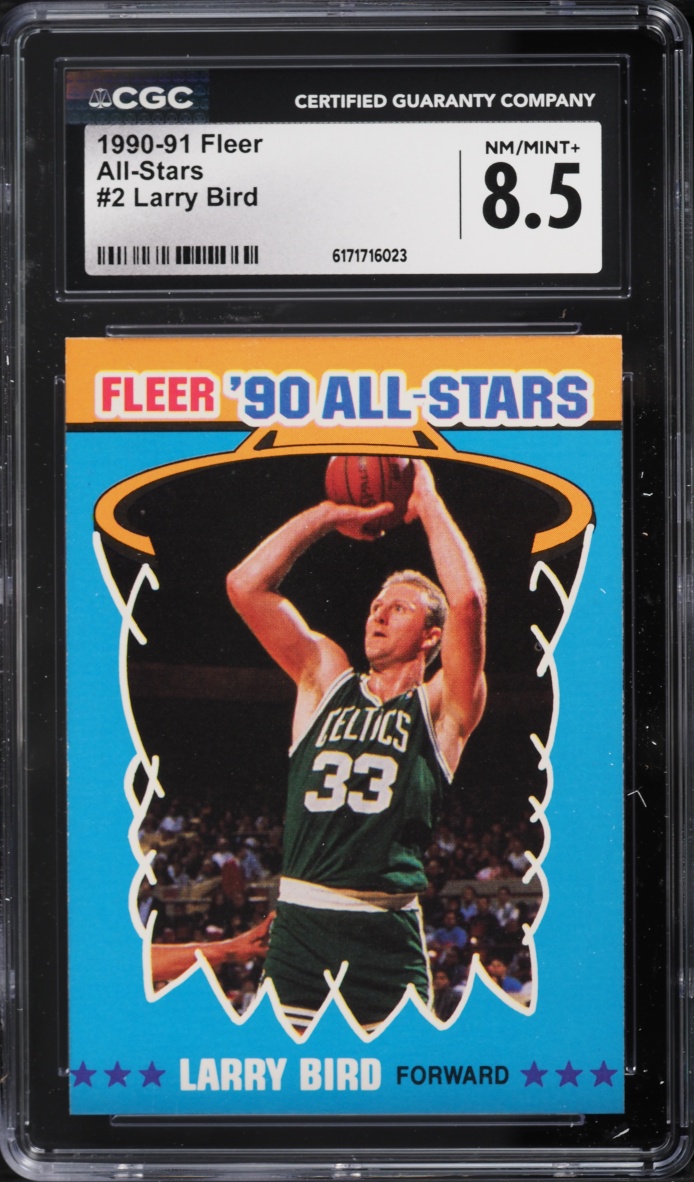 1990 Fleer All-Stars Larry Bird #2 CGC 8.5 NM-MT+
