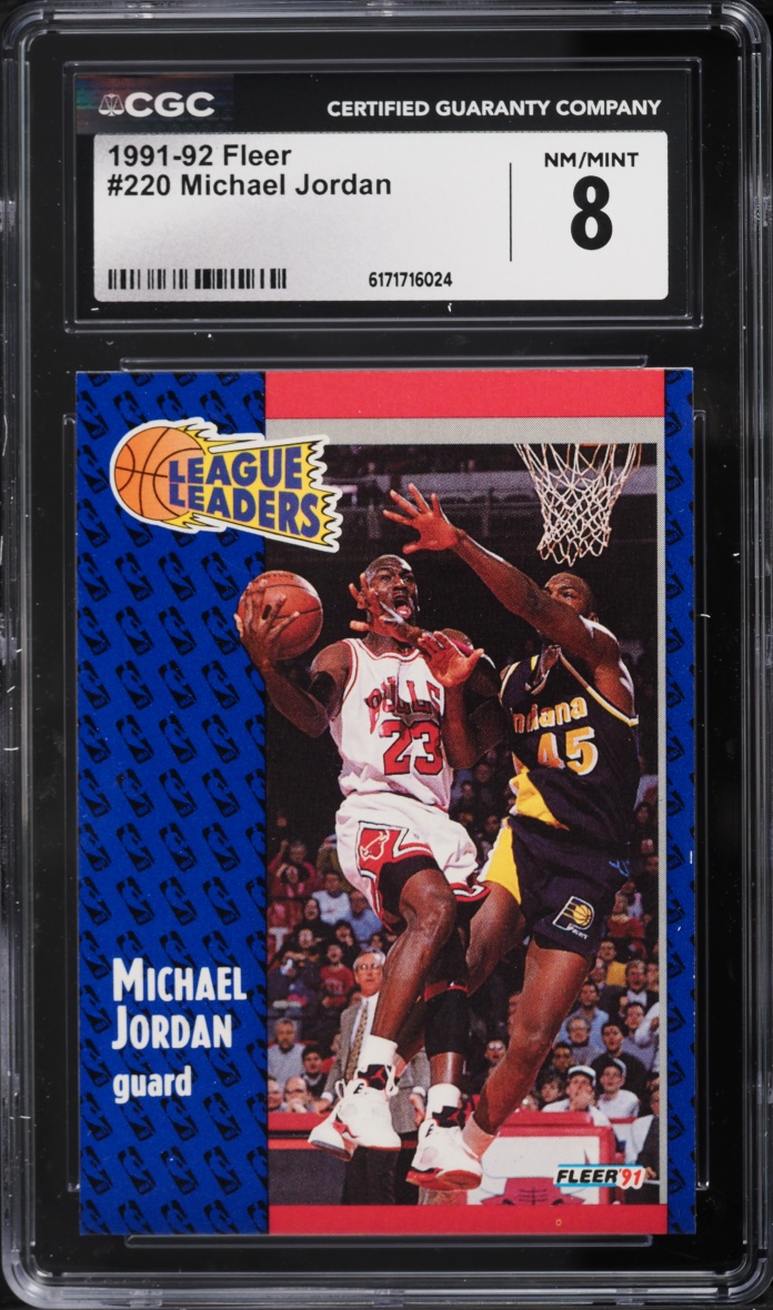 1991 Fleer Basketball Michael Jordan #220 CGC 8 NM-MT