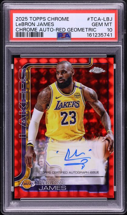 reward if found ロンt ポーカーズアツム 11747391 2025 Topps Chrome Finals Superfractor LeBron James 1/1 FIN-1 PSA 8