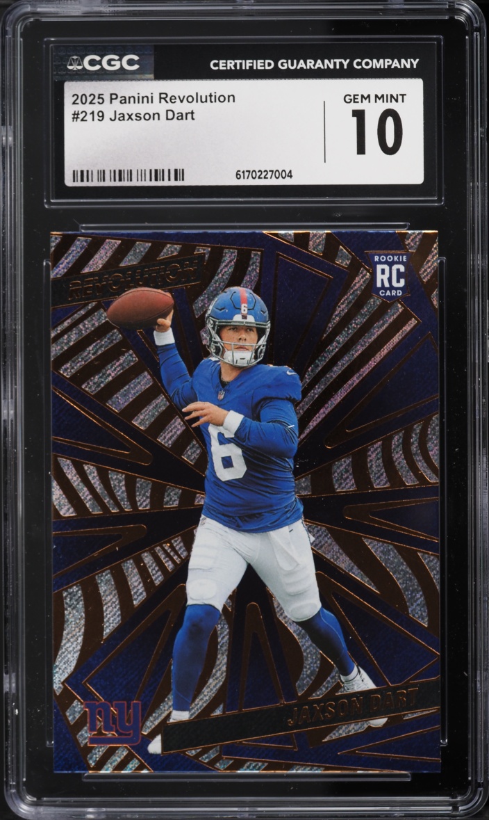 2025 Panini Revolution Jaxson Dart ROOKIE #219 CGC 10 GEM MINT