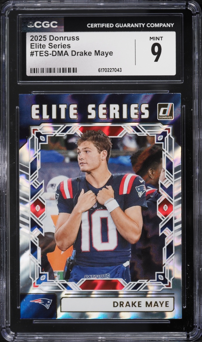 2025 Donruss Elite Series Drake Maye #TES-DMA CGC 9 MINT