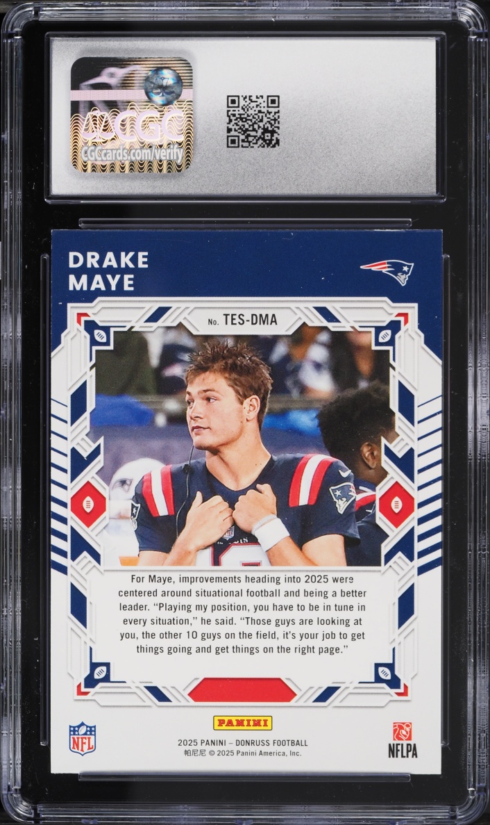 2025 Donruss Elite Series Drake Maye #TES-DMA CGC 9 MINT