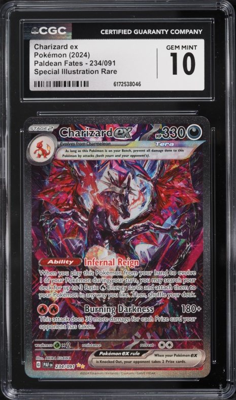 2024 Pokemon Scarlet & Violet Paldean Fates SIR Charizard ex #234