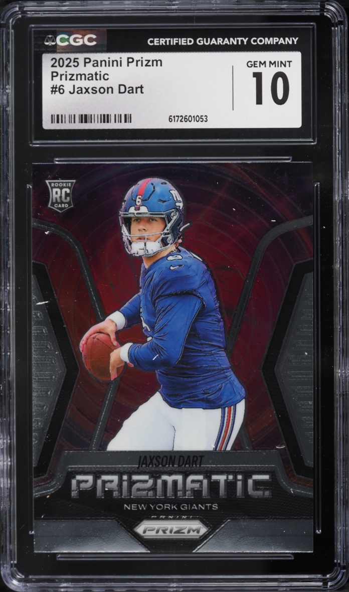 2025 Panini Prizm Prizmatic Jaxson Dart ROOKIE #6 CGC 10 GEM MINT