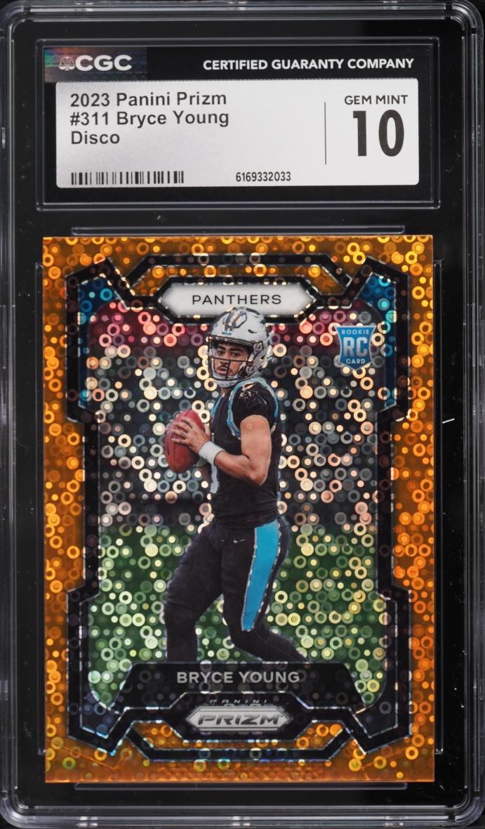 2023 Panini Prizm Disco Bryce Young ROOKIE #311 CGC 10 GEM MINT