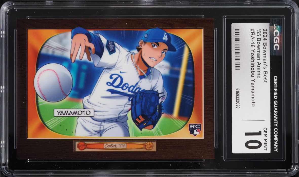 2024 Bowman's Best '55 Anime Yoshinobu Yamamoto ROOKIE #BA-16 CGC 10 GEM MINT
