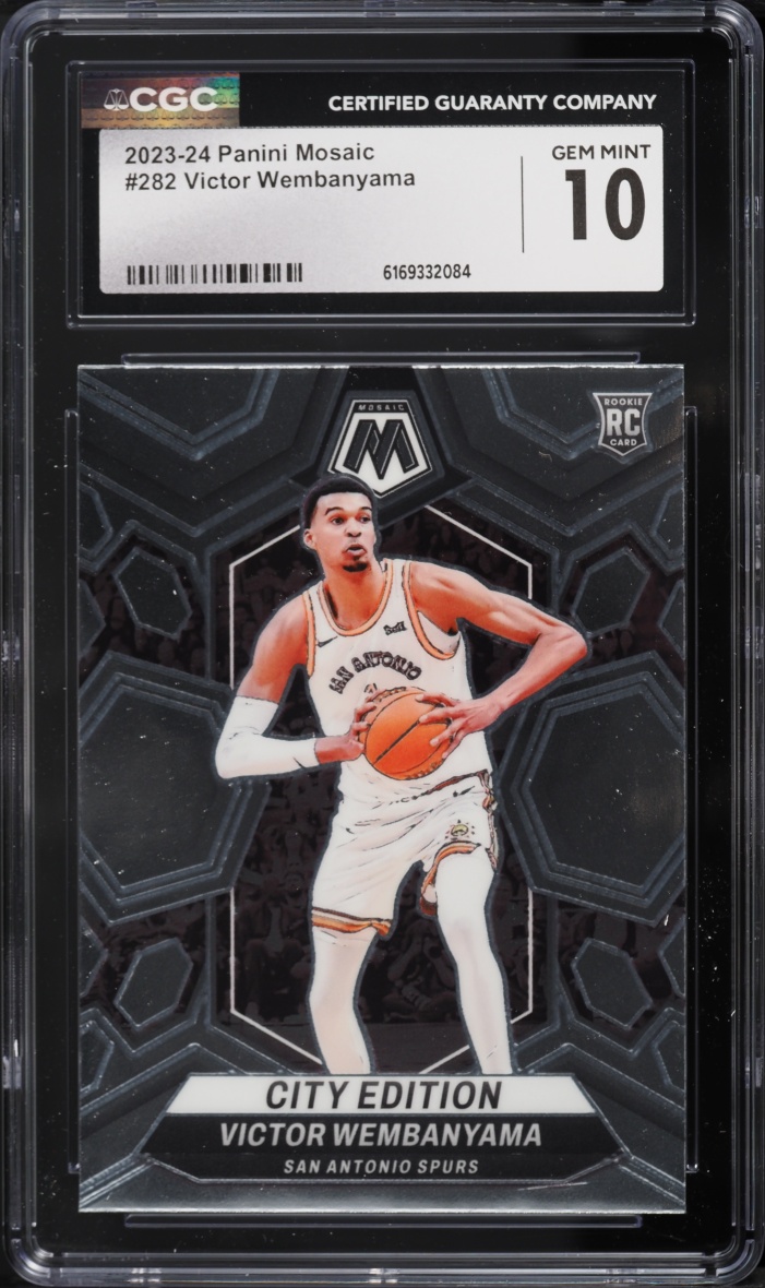 2023 Panini Mosaic Victor Wembanyama ROOKIE #282 CGC 10 GEM MINT