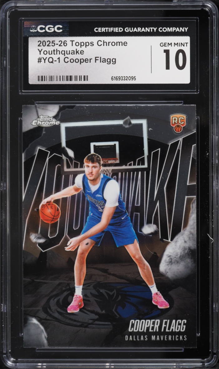 2025 Topps Chrome Youthquake Cooper Flagg ROOKIE #YQ-1 CGC 10 GEM MINT