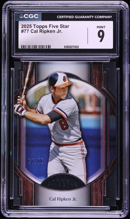 2025 Topps Five Star Cal Ripken Jr. /50 #77 CGC 9 MINT