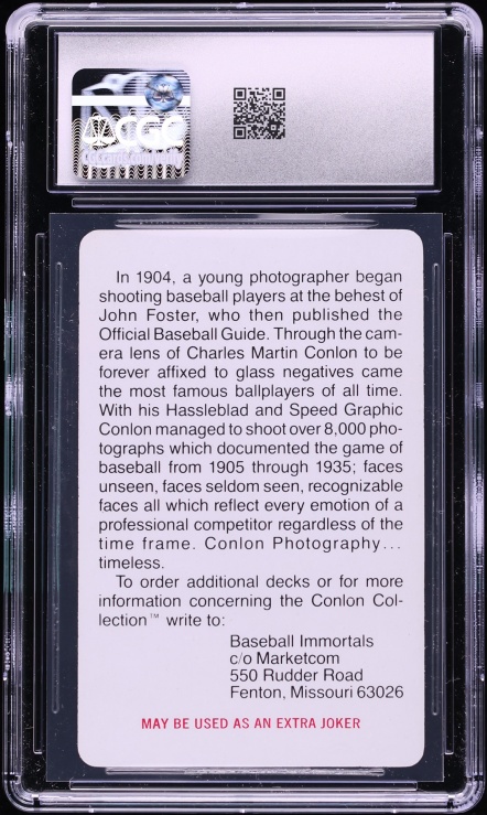 1973 U.S. Playing Card Company Lou Gehrig CGC 10 GEM MINT