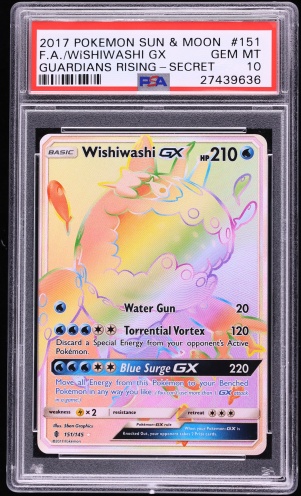 wishiwashi pokemon card gx 063/236 [Lightning]2 Wishiwashi ex (Celestial Guardians 51)