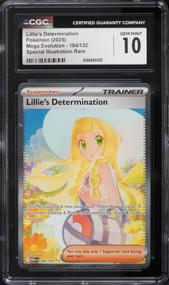 2025 Pokemon Mega Evolution SIR Lillie's Determination #184 CGC 10 GEM MINT