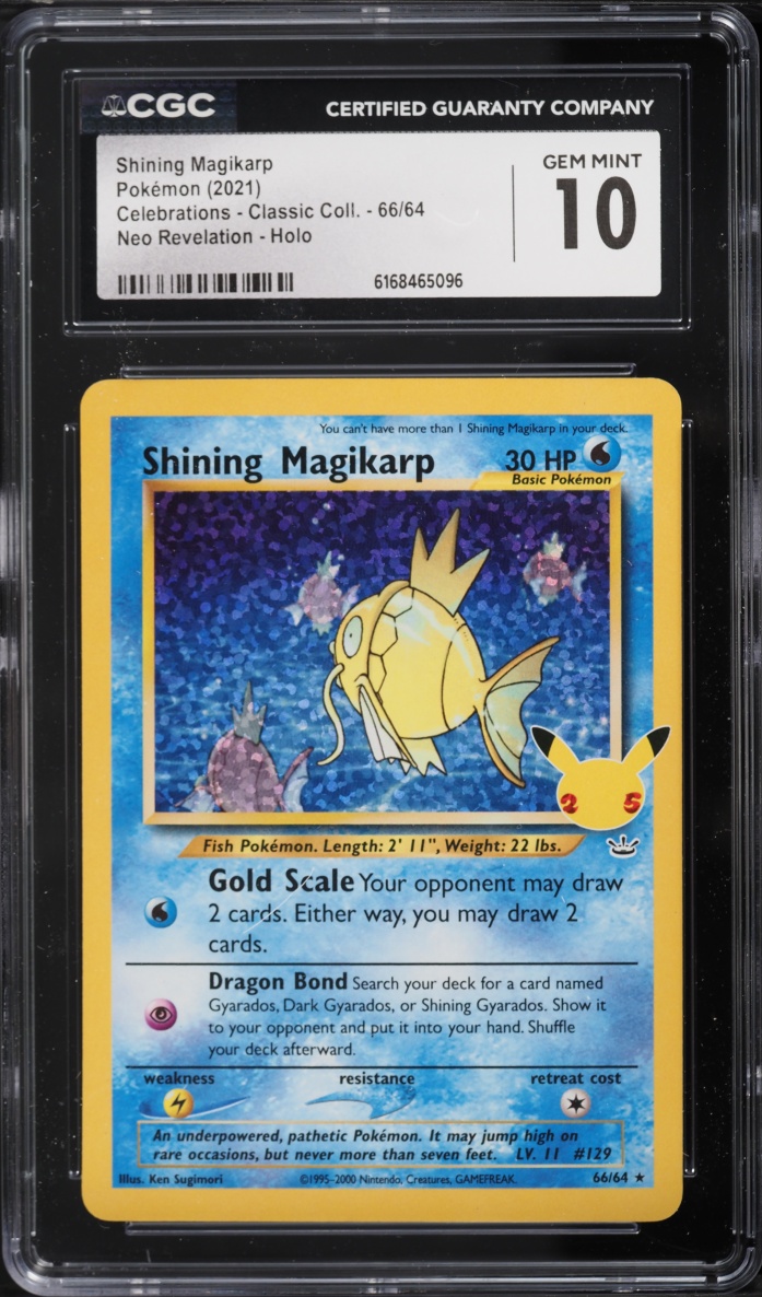 2021 Pokemon SWSH Celebrations Classic Collection Holo Shining Magikarp #66 CGC 10 GEM MINT