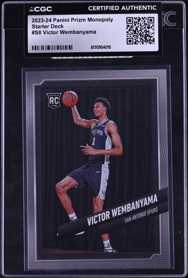 2023 Panini Prizm Monopoly Starter Deck Victor Wembanyama ROOKIE #S8 CGC AUTH