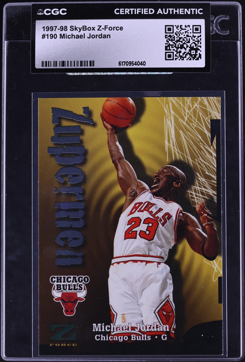 1997 Skybox Z-Force Zupermen Michael Jordan #190 CGC AUTH