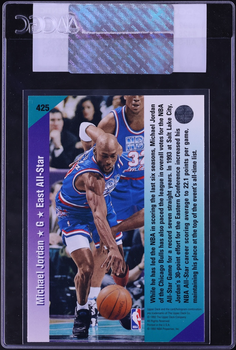 1992 Upper Deck All-Star Michael Jordan #425 CGC AUTH