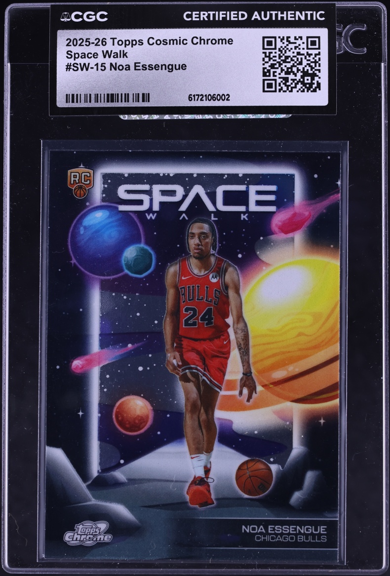 2025 Topps Cosmic Chrome Space Walk Noa Essengue ROOKIE #SW-15 CGC AUTH
