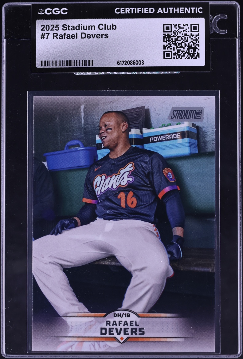 2025 Stadium Club Rafael Devers #7 CGC AUTH
