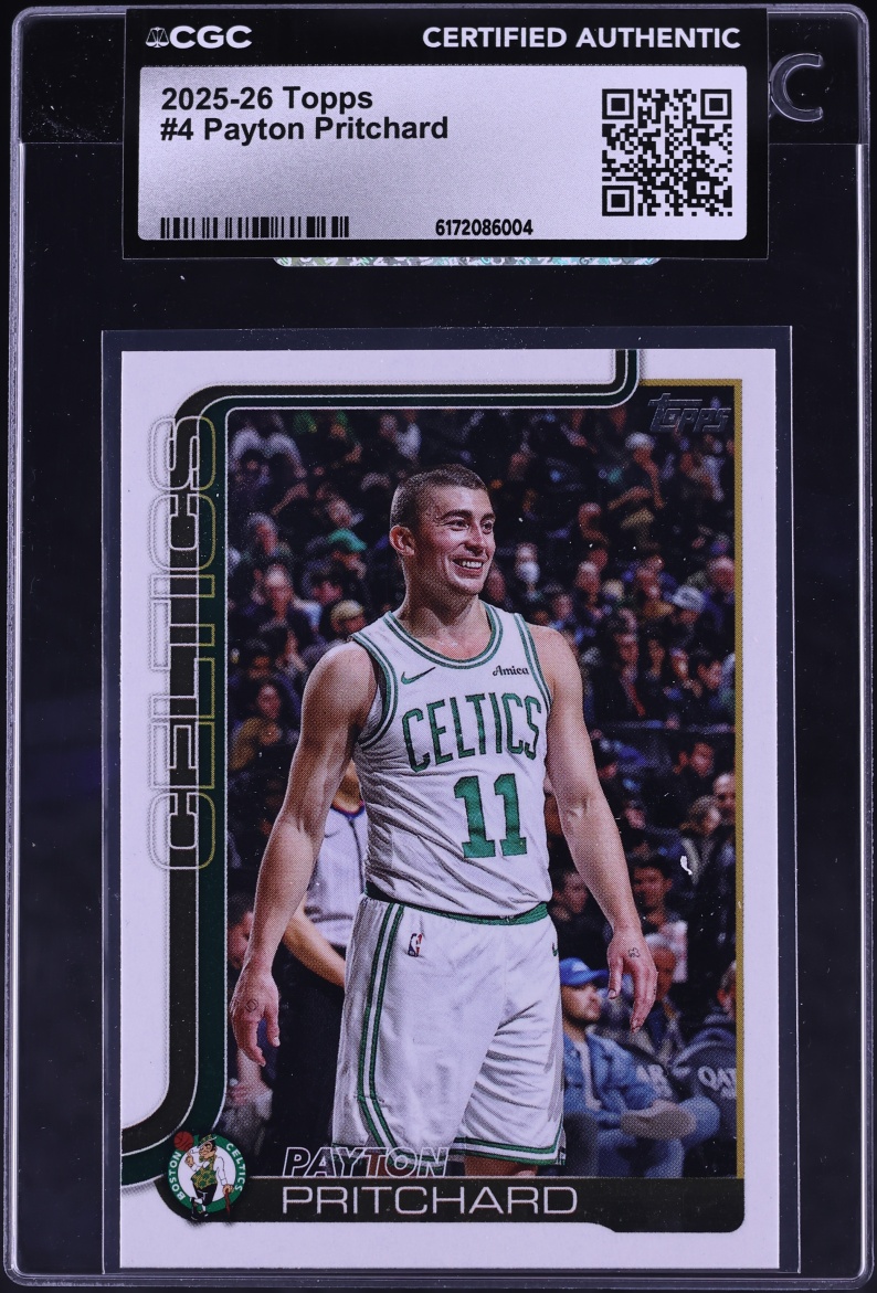 2025 Topps Basketball Payton Pritchard #4 CGC AUTH