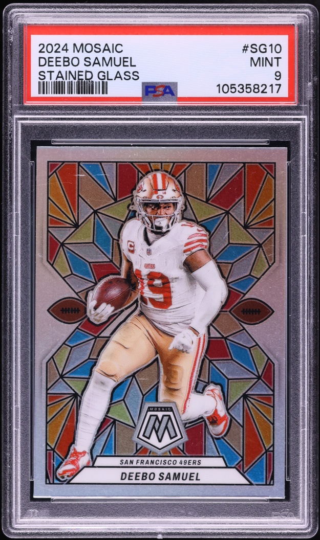 2024 Panini Mosaic Stained Glass Deebo Samuel #SG10 PSA 9 MINT