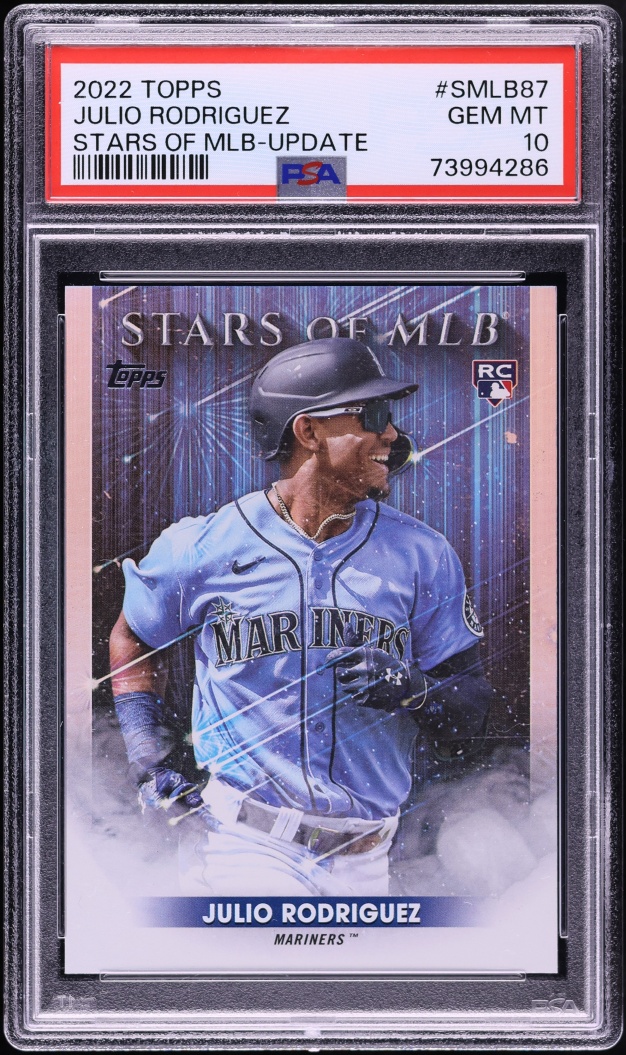 2022 Topps Stars Of MLB Update Julio Rodriguez ROOKIE #SMLB-87 PSA 10 GEM MINT