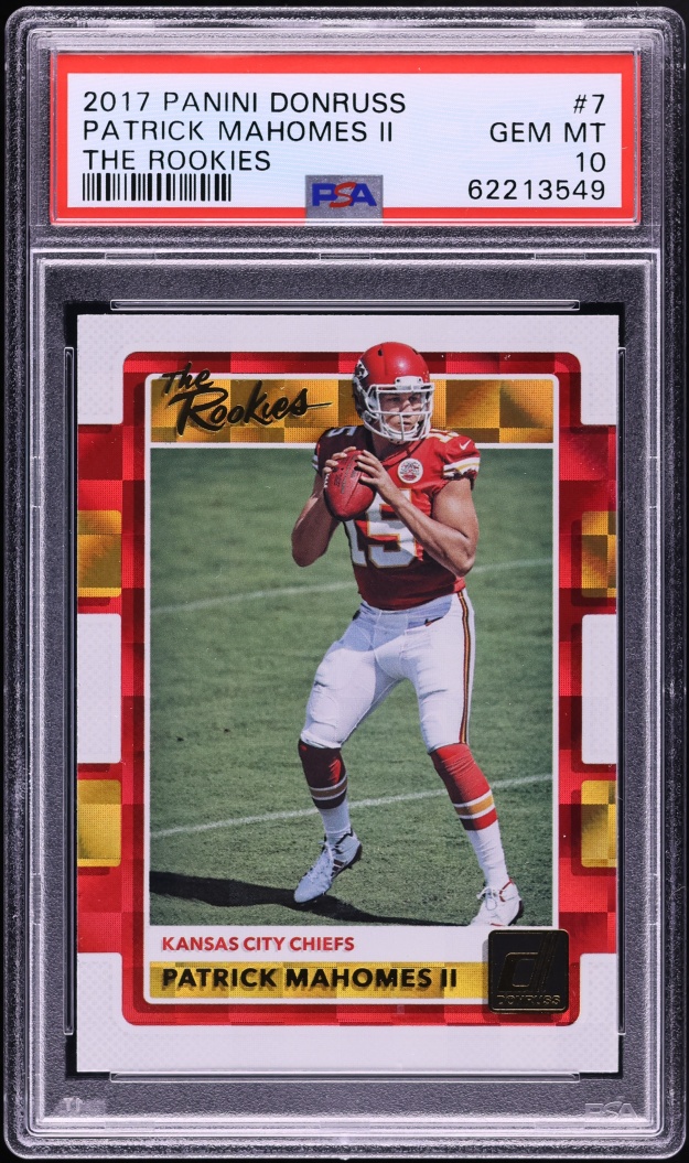 2017 Donruss The Rookies Patrick Mahomes II ROOKIE #7 PSA 10 GEM MINT