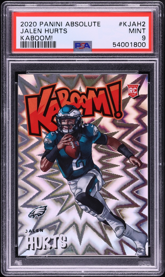 2020 Absolute Kaboom! Jalen Hurts ROOKIE #K-JAH2 PSA 9 MINT