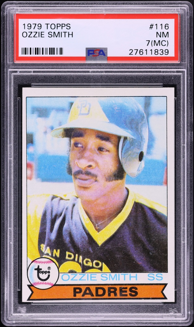 1979 Topps Ozzie Smith ROOKIE #116 PSA 7(mc) NRMT