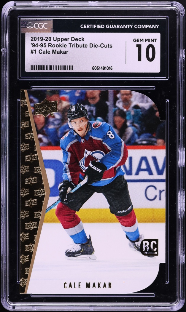 2019 Upper Deck '94-95 Tribute Die-Cuts Cale Makar ROOKIE #1 CGC 10 GEM MINT