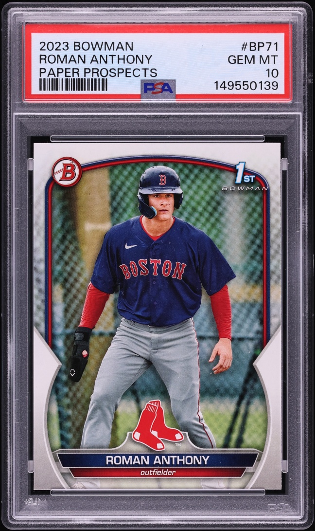 2023 Bowman Paper Roman Anthony PROSPECT #BP-71 PSA 10 GEM MINT