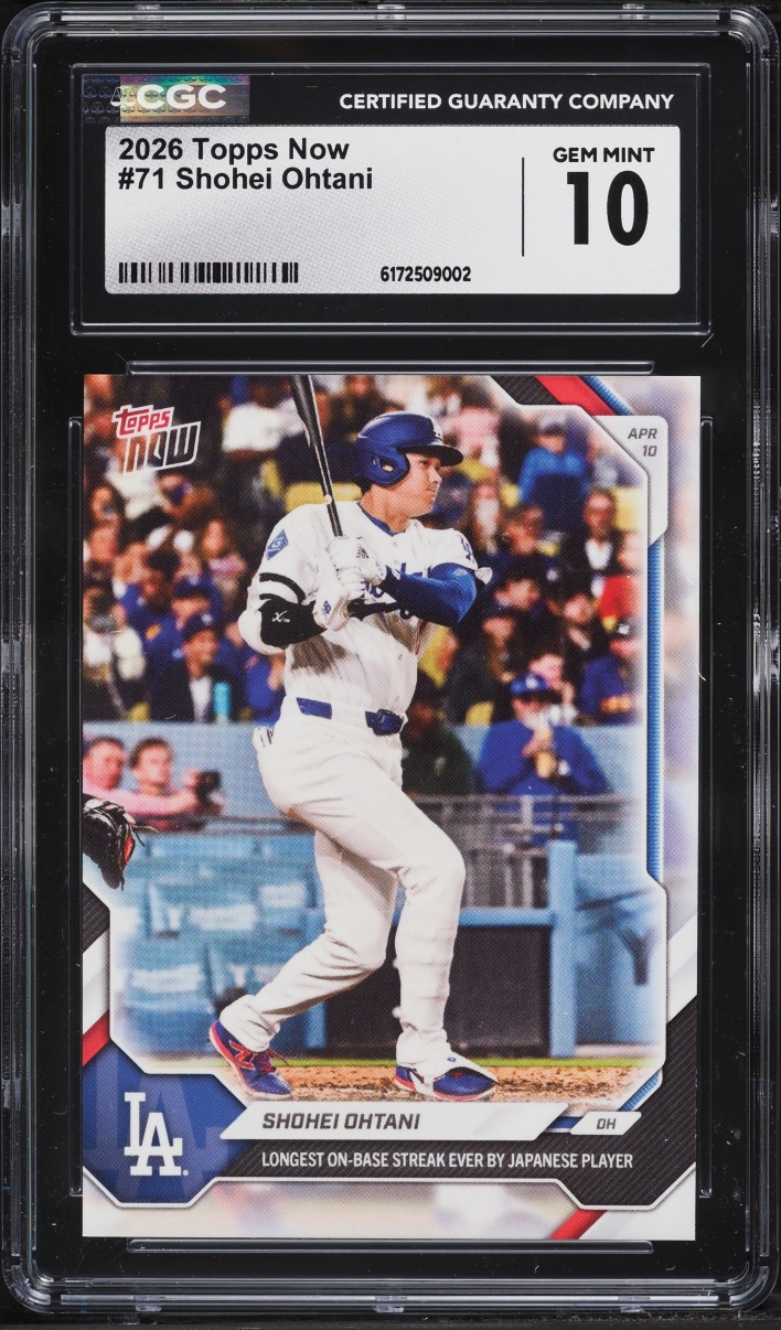 2026 Topps Now Shohei Ohtani #71 CGC 10 GEM MINT