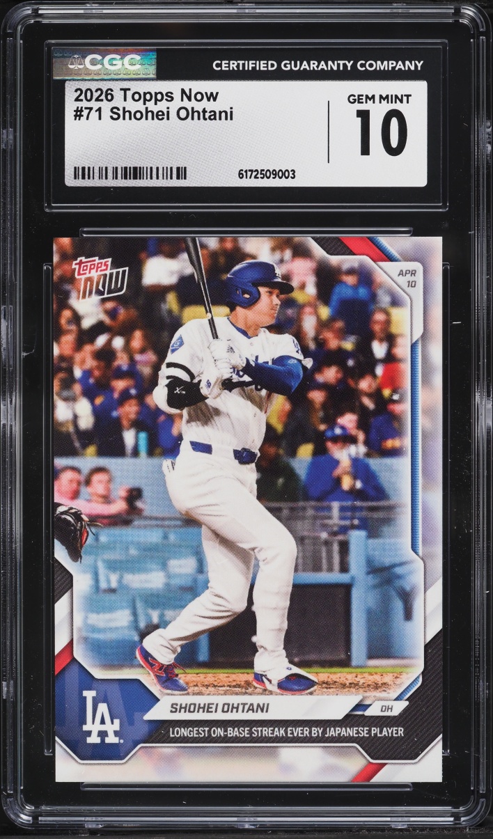 2026 Topps Now Shohei Ohtani #71 CGC 10 GEM MINT