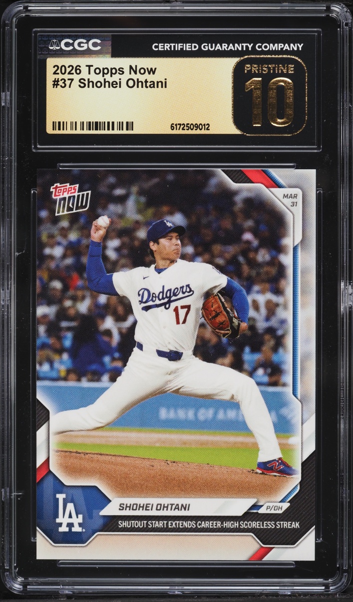 2026 Topps Now Shohei Ohtani #37 CGC 10 PRISTINE