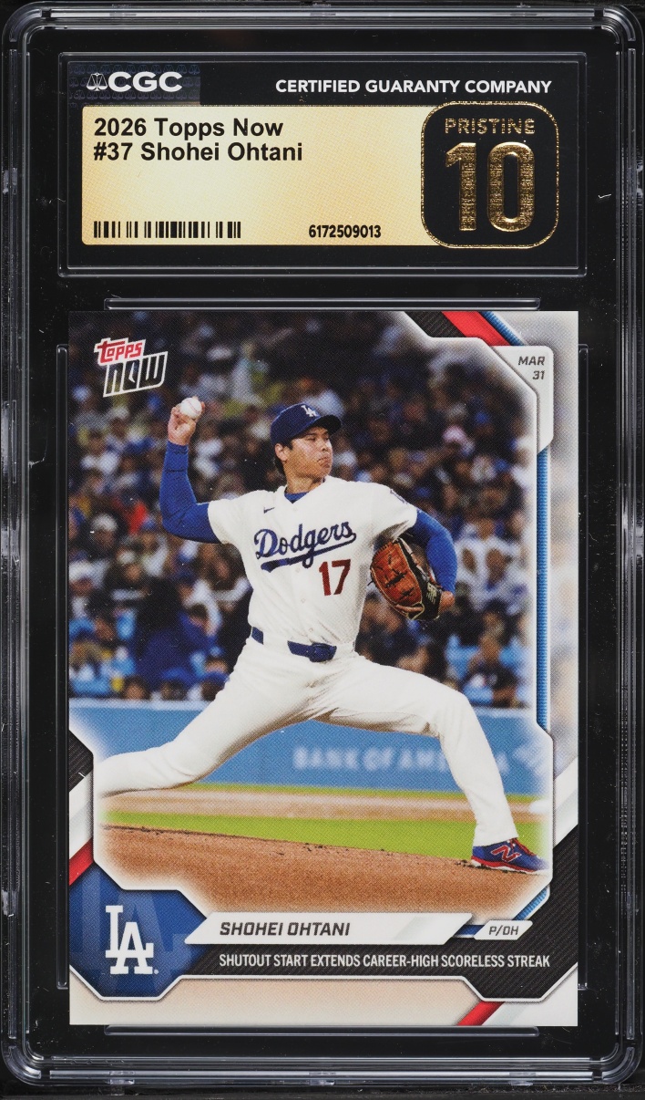 2026 Topps Now Shohei Ohtani #37 CGC 10 PRISTINE