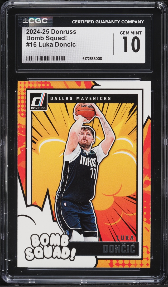 2024 Donruss Bomb Squad! Luka Doncic #16 CGC 10 GEM MINT