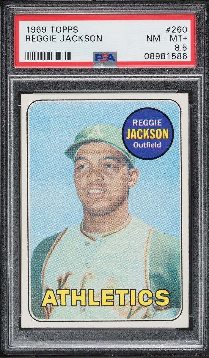 1969 Topps Reggie Jackson ROOKIE #260 PSA 8.5 NM-MT+