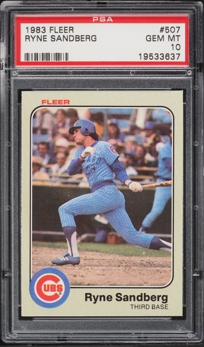 1983 Fleer Ryne Sandberg ROOKIE #507 PSA 10 GEM MINT