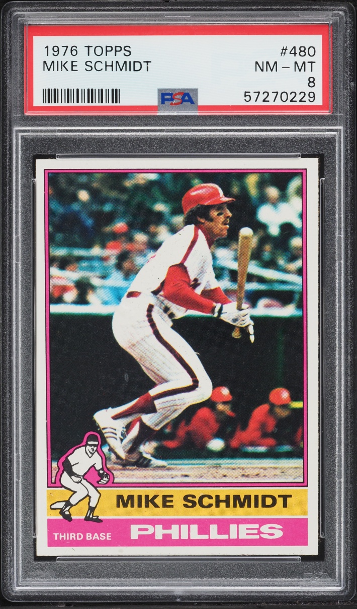 1976 Topps Mike Schmidt #480 PSA 8 NM-MT