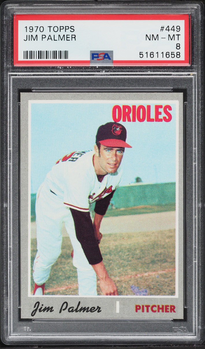 1970 Topps Jim Palmer #449 PSA 8 NM-MT