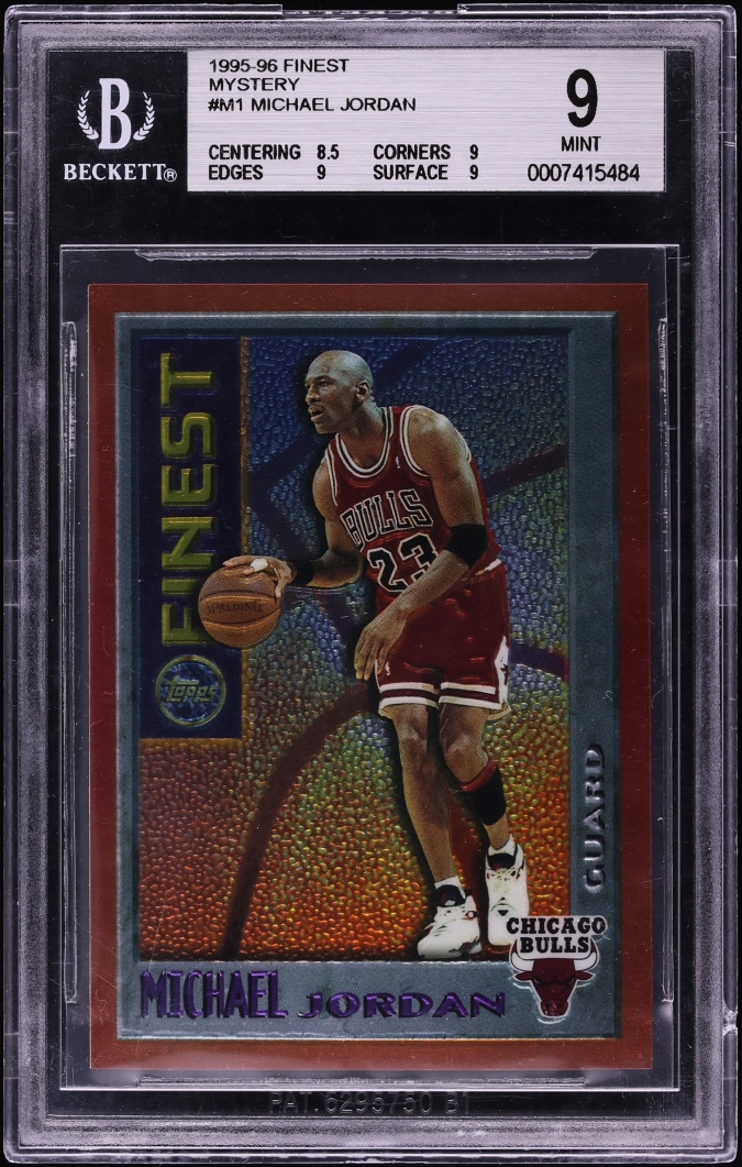 1995 Finest Mystery Michael Jordan #M1 BGS 9 MINT