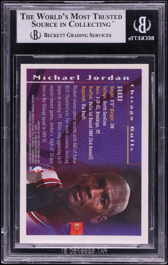 1995 Finest Mystery Michael Jordan #M1 BGS 9 MINT