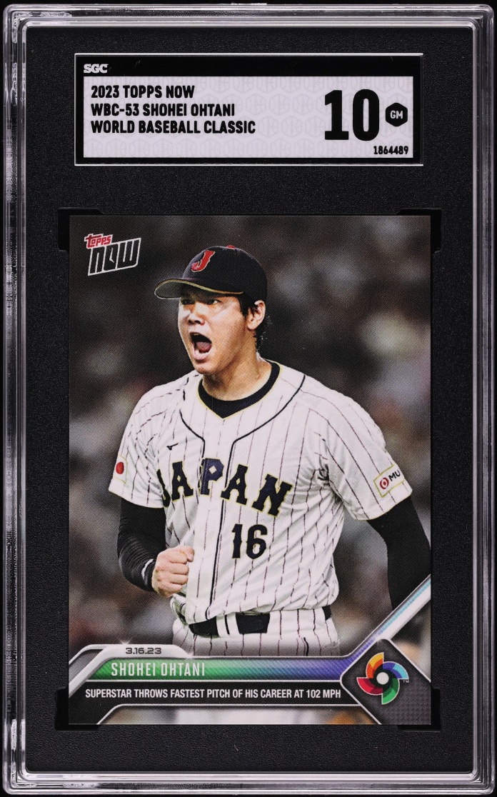 2023 Topps Now World Baseball Classic Shohei Ohtani #WBC-53 SGC 10 GEM MINT