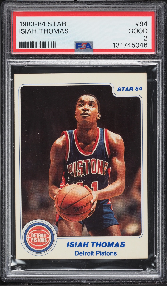 1983 Star Basketball Isiah Thomas ROOKIE #94 PSA 2 GD