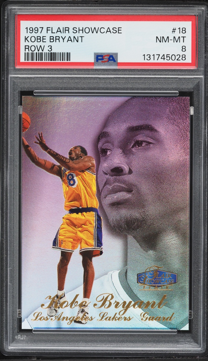 1997 Flair Showcase Row 3 Kobe Bryant #18 PSA 8 NM-MT