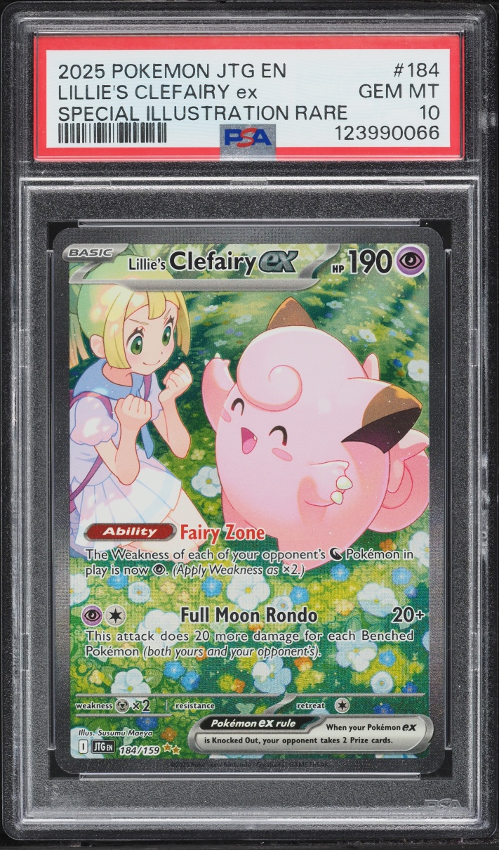 2025 Pokemon Scarlet & Violet Journey Together SIR Lillie's Clefairy ex #184 PSA 10 GEM MINT
