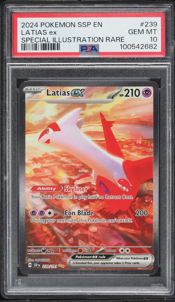 2024 Pokemon Scarlet & Violet Surging Sparks SIR Latias Ex #239 PSA 10 GEM MINT