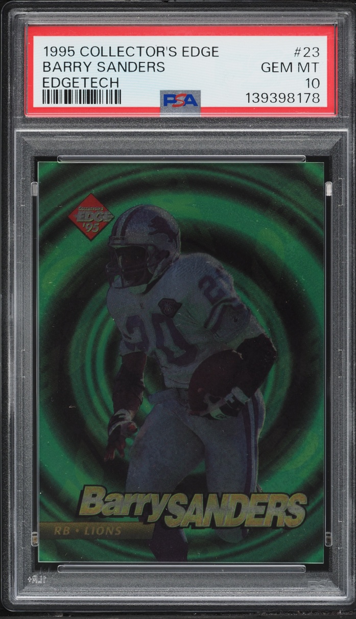 1995 Collector's Edge Edgetech Barry Sanders #23 PSA 10 GEM MINT